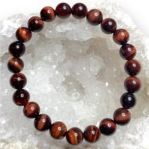 Red Tiger’s Eye Stretch Bracelet